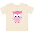 thumbnail image 3 of Inktastic Cute Pink Spring Owl Girls Baby T-Shirt, 3 of 5