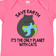 thumbnail image 4 of Inktastic Save Earth It's the Only Planet with Cats with Black Cat Boys or Girls Baby Bodysuit, 4 of 5