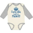thumbnail image 3 of Inktastic So Cute Prince Boys Long Sleeve Baby Bodysuit, 3 of 5