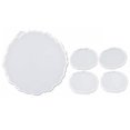 thumbnail image 1 of Moldes de Resina de Silicona, 1 Molde de Bandeja de Resina + 4 Moldes de Posavasos, Moldes de Bandeja, Bandeja y Posavasos Epo, 1 of 5