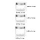thumbnail image 5 of 3 unids cremas de plástico contenedores de tornillo de tornillo frascos de frascos de muestra de muestras redondas, 5 of 5