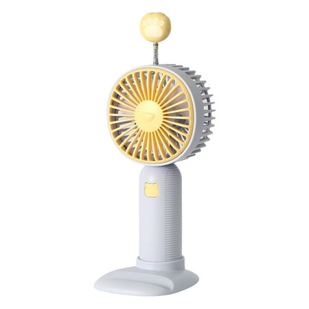 

Christmas Library Mini Fan Shake Cartoon Mini Fan Charging Belt Base Bracket Students And Children Portable New Handheld for Wife Grandmother Student Gift