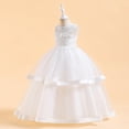 thumbnail image 3 of RXIRUCGD 2025 Vêtements d'Été pour Enfants Robe de Princesse Sans Manches Col Rond Brodée en Trois Dimensions Robe de Soirée, 3 of 8
