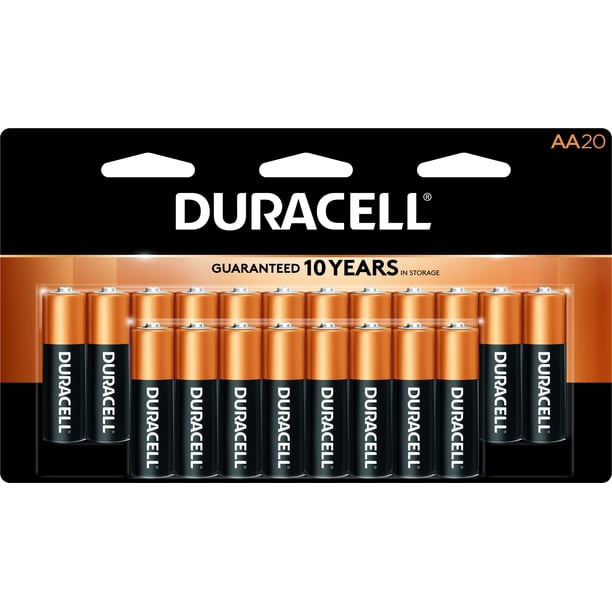 Duracell Coppertop AA Battery, Long Lasting Double A Batteries, 20 Pack