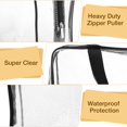 thumbnail image 3 of Set de bolsas de maquillaje Saintrygo de PVC transparente a prueba de agua, 15 unidades, 3 of 7