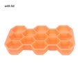 thumbnail image 1 of Bandeja de silicona para cubitos de hielo, molde de 13 cavidades con tapa, molde con forma de panal de bricolaje para bebidas, cócteles de whisky tholdsy HA000292-03B, 1 of 6