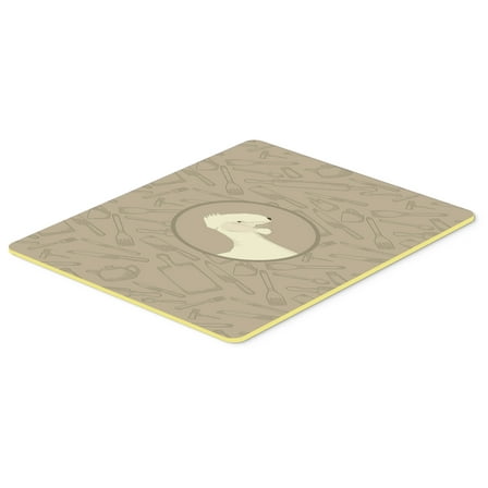 Bedlington Terrier In the Kitchen Kitchen or Bath Mat 24x36