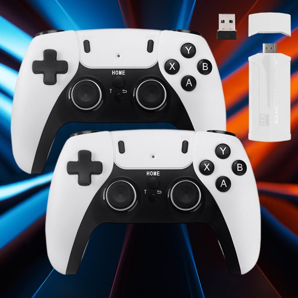 2.4G HD Arcade Machine Los mejores regalos Diseño antideslizante para niños y niñas (Blanco 32G)