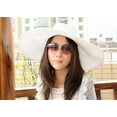 thumbnail image 2 of PIKADINGNIS Women Floppy Derby Hat Wide Large Brim Beach Straw Sun Cap, 2 of 4
