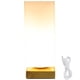 thumbnail image 1 of Lámpara de noche con jarrón y pantalla de cristal, lámpara de mesa minimalista para sala de estar., 1 of 7