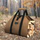 thumbnail image 5 of Log Basket and Canvas Log Bag for Firewood, Extra Large Log Carrier, Fireplace Carry Bag, Indoor Firewood Baskets for Camping. Canvas bag for wood, 5 of 5