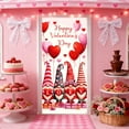 thumbnail image 6 of Euaioeiu Valentines Day Door Cover Curtain with Hearts and Roses, Holiday Door Decoration for Home, 35 x 72 in, Polyester Fabric, for Front Door Indoor Wall Party Festival Decor, 6 of 6