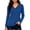Blue-05, variant on DISKEBUISS Women's V‑Neck Ribbed Knit Sweater Long Sleeve Casual Pullover Tops for Winter Fall Daily
