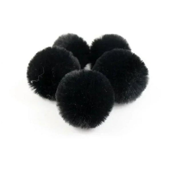 5/10 Uds. Bola de pompón de piel de conejo de imitación 5cm llavero con pompón de Navidad coche pompón ropa juguetes Diy bolsa pendiente Ponpon Decoración