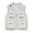White, variant on SHTXOZHI Mens Plus Size Outerwear Vests Sleeveless Breathable Cargo Jackets Casual Work Hiking Tops with Multi-Pockets