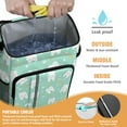 thumbnail image 2 of Dental Tooth Pattern Insulated Cooler Backpack, Leakproof Lunch Bag with Oral Care Theme for Dentists, Hygienists, and Dental Fans, 2 of 6