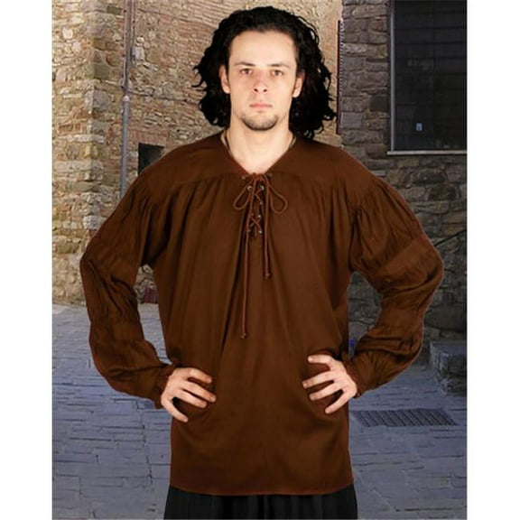 The Pirate Dressing C1009 Redbeard Shirt- Chocolate - 2XL