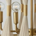thumbnail image 4 of 6 Light Pendant-Bleached Natural Rope/Patinaed Brass Finish    -Traditional Installation Capital Lighting 341161Np, 4 of 10