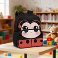 thumbnail image 2 of Jeiento Cute Ladybug Toddler Backpack for Girls 2-5, 13.5 Inch Preschool School Bag, Lightweight Kids Backpack for Daycare with Compartments, 2 of 7
