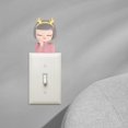 thumbnail image 4 of Adhesivo de pared Adorable de resina, decoración pegajosa para niñas, calcomanías para interruptores, para habitación de niños, decoración d BLESIY Etiqueta engomada del interruptor de la pared, 4 of 8