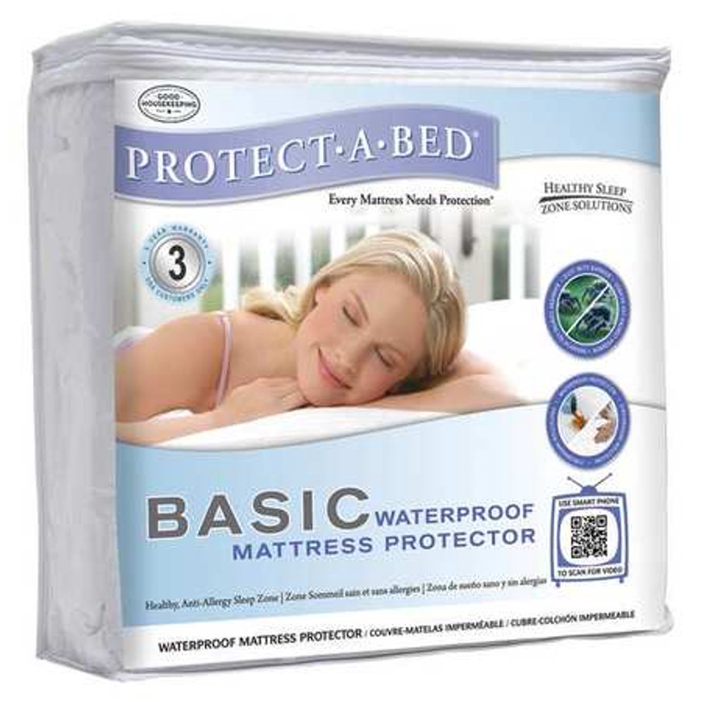 protectabed basic smooth waterproof mattress protector