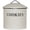 Ivory, variant on Vintage Cookie Jar - Airtight Counter Cookie Container, Ivory Tin with Lid for Gift Giving, Large Capacity