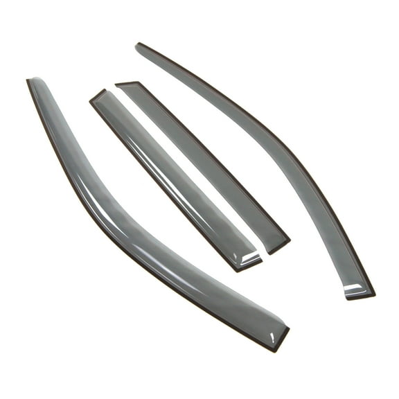 Tuningpros LWD2-272 Outside Mount Window Visor Deflector Rain Guard Light Grey 4 Pcs Set For 2011-2016 Jeep Grand Cherokee