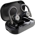 thumbnail image 1 of APEKX Auriculares Bluetooth con estuche de carga IPX7 Auriculares estéreo a prueba de agua Micrófono incorporado Auriculares intrauditivos Deep Bass Sport Running Negro oso de fresa Electrónica, 1 of 4