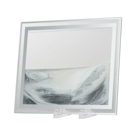 Moving Sand Table Art - Black, White, Silver, Clear - Large