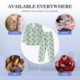 thumbnail image 7 of KLL Snail And Flower Sleepwear Mens Flannel Pajamas,Long Cotton Pj Set, 7 of 7