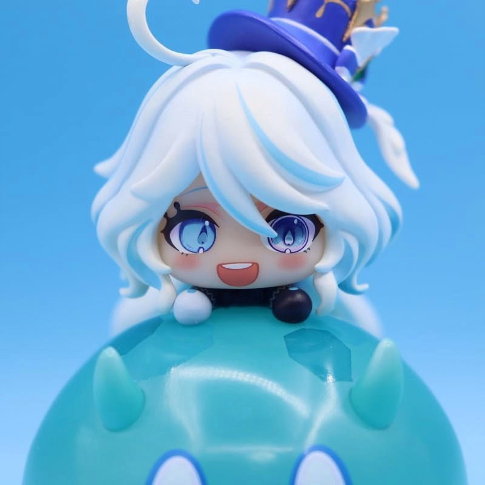 Newly Fuu Figure Lying Q Version Shake Fuu Anime Figures 11cm/4.3inch Handmade Cosplay PVC Statues Collectible Souvenirs for Anime Fans Gifts