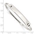 thumbnail image 3 of Bracelet à Charnière en Argent Sterling 925 avec Identification, 3 of 8