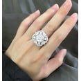 thumbnail image 4 of 2.5 Carat Cushion Cut Engagement Rings for Women CZ Simulated Yellow Diamond Ring S925 Sterling Silver Cocktail Party Ring Pink Gemstone Rings, 4 of 6
