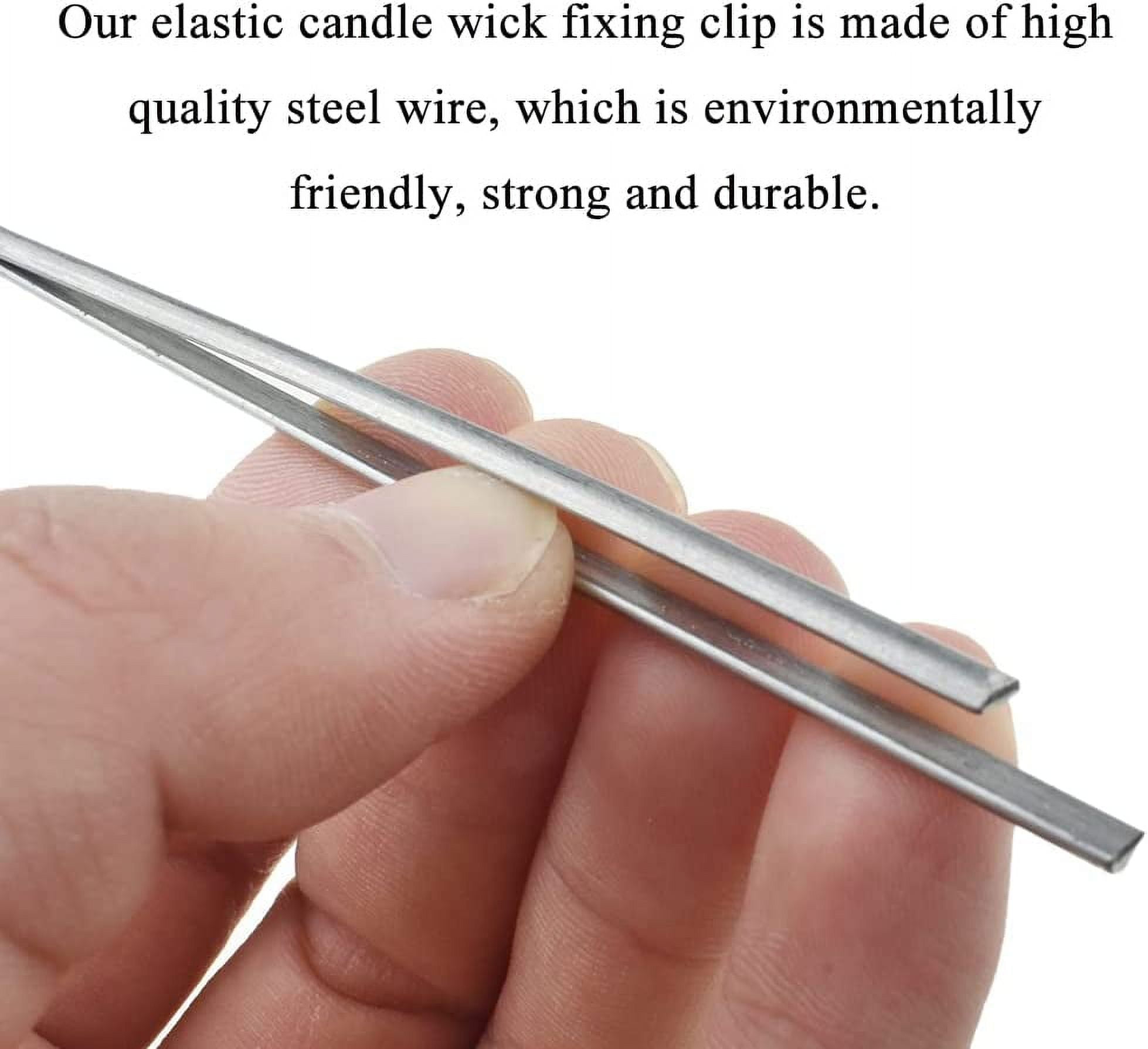 HAHIYO 12PCs Silver Stainless Steel Candle Wick Centering Devices 3Holes  Metal Candle Wick Holder Wick Setter Candle Wick Centering Tool for DIY