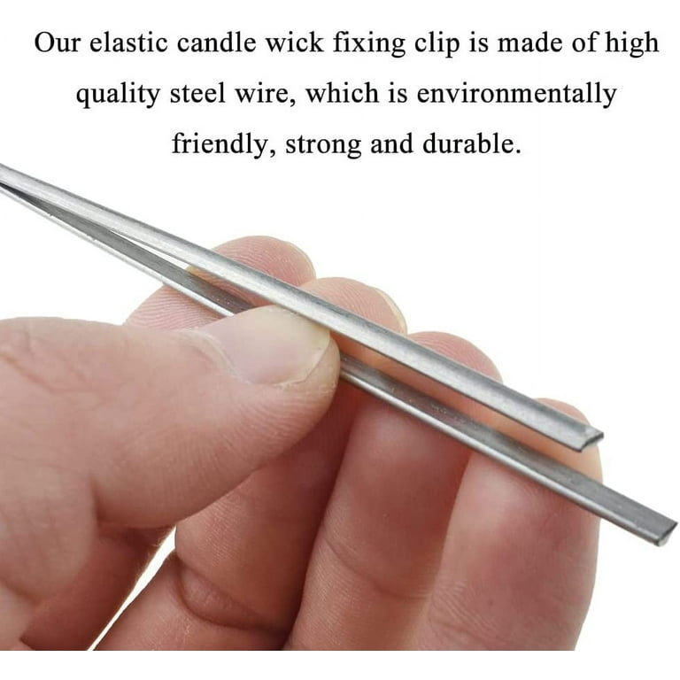 10PCs 4.7 Inch Metal Candle Wick Holder Candle Wick Fixing Clip Candle Wick  Centering Device Wick Setter Candle Wick Centering Tool for DIY Candle  Making Candle Making Supplies Accessories 