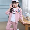 thumbnail image 4 of Kids Clothes Set Woodpecker Printed Long Sleeve Jacket & Pants for Girls, 4 of 5