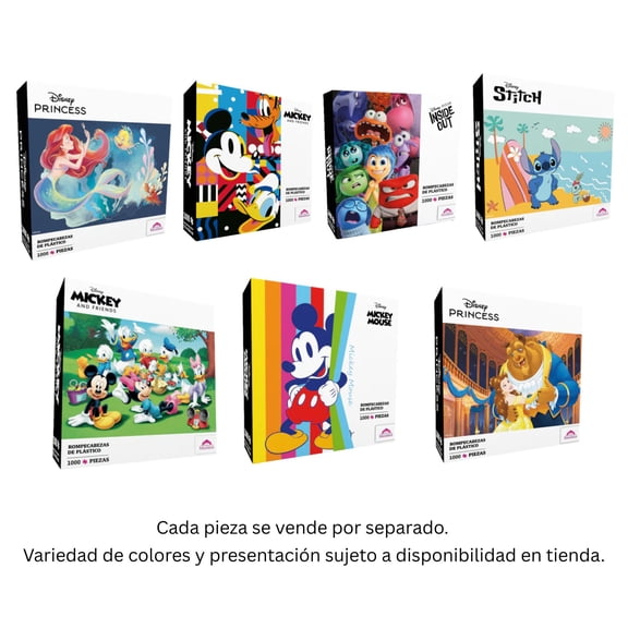 Rompecabezas PieceRelax Plástico 1000 Piezas Disney Varios Modelos 1 pieza