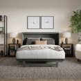 thumbnail image 3 of Santa Fe Lit Escamotable Coffre en Bois Format Grand avec Matelas et Chargeur Intégré, Gris, 3 of 19