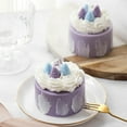 thumbnail image 2 of Strawberry Cake Big Candle - Purple Scented Birthday Candles for Cake Decorations, Valentines Day Gift for Her, Cute Graduation Holiday Party Favors, Heartwarming Friend Gift (2.76in), 2 of 6