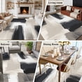 thumbnail image 6 of Abstract Color Block Area&nbsp;Rug 5x8ft Beige Black Grey Brush Modernism Non-Slip&nbsp;Washable Square&nbsp;Rugs Soft Felt Indoor Floor Mat for Bedroom Kitchen Living Room Bathroom, 6 of 9