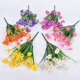 thumbnail image 4 of Flores artificiales Naiovety plantas falsas al aire libre Decoración Blanco, 4 of 6