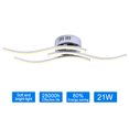 thumbnail image 2 of Lámpara De Techo De Onda Led Lámpara De Techo En Forma De Trifurcado Luces Colgantes Led Minimalistas Modernas 21W 3 Tiras De Led sonducket HA025649-01, 2 of 5