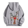 thumbnail image 5 of Christmas Hoodies for Women 2025 Long Sleeve Zip Up Graphic Hooded Sweatshirt with Pockets Holiday Jacket Coat, 5 of 7