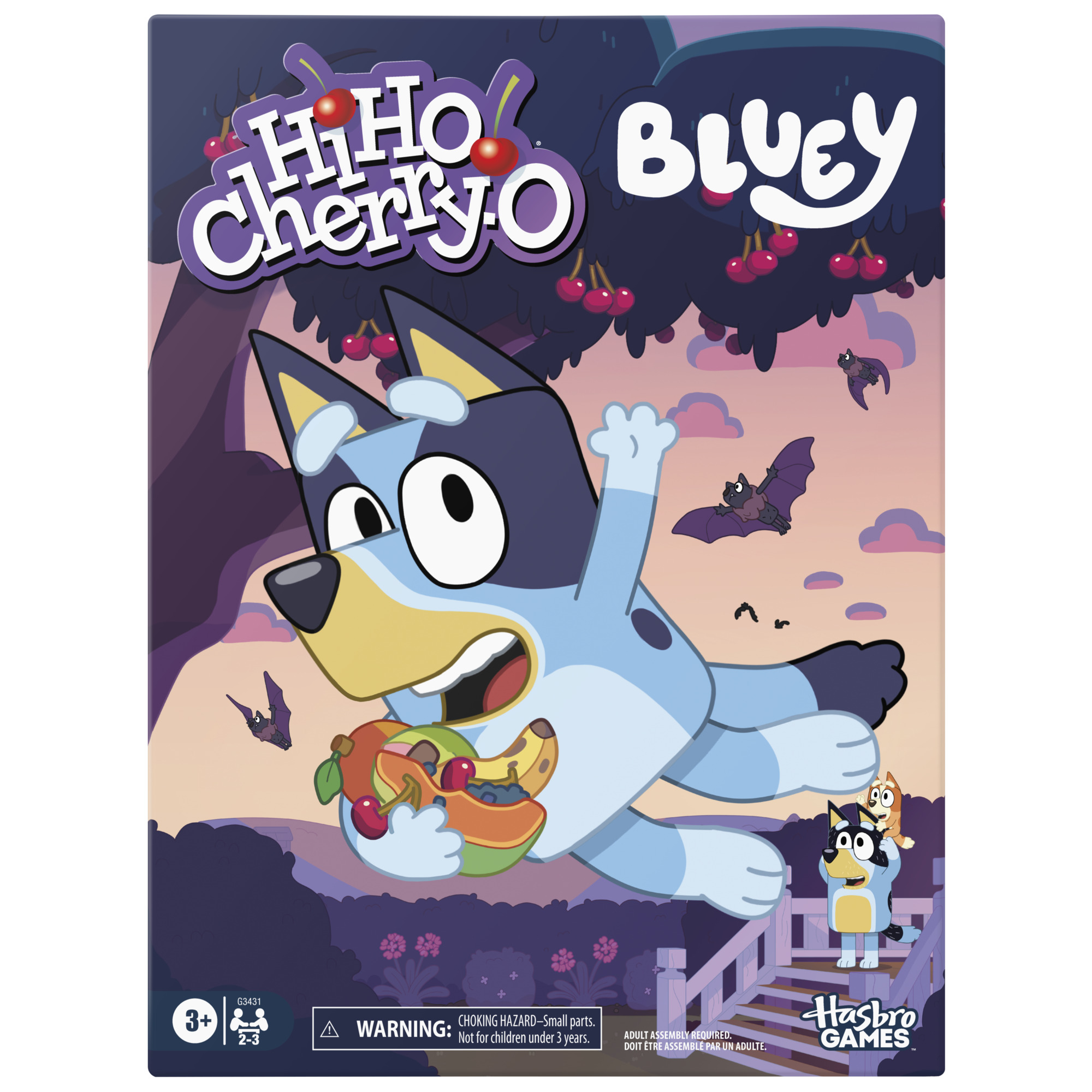 Hi Ho! Cherry-O Bluey Board Game, Counting and Numbers Birthday Gifts, Preschool Kids Games, 3+