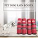 thumbnail image 2 of 4 unids/set antideslizante para mascotas zapatos de tubo largo botas de lluvia impermeables para perros (rojo XS) Likrtyny Para estrenar, 2 of 7