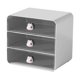 thumbnail image 1 of 3 Tiers Organizer Holder Cosmetic Storage Box, with Drawers White-A, 1 of 5