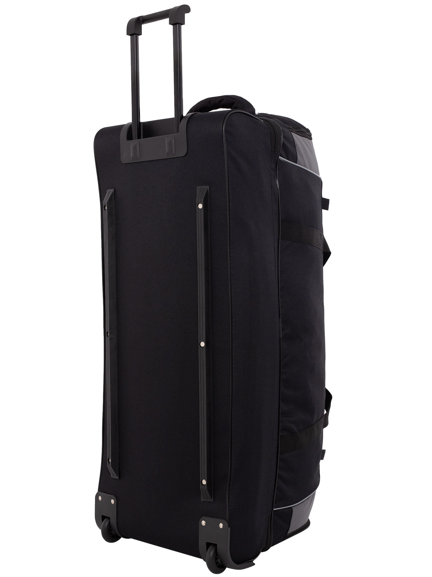 Travelers Club Adventurer 30" 2-Section Drop-Bottom Rolling Duffel Travel Luggage - Black