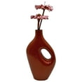thumbnail image 5 of Bergamo Art 10" High Decorative Handmade Aluminum Jug Flower Vase in Terracotta, 5 of 5