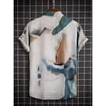 thumbnail image 2 of Camisa COZYEASE para hombre, manga corta, con botones, multicolor, XL, 2 of 6