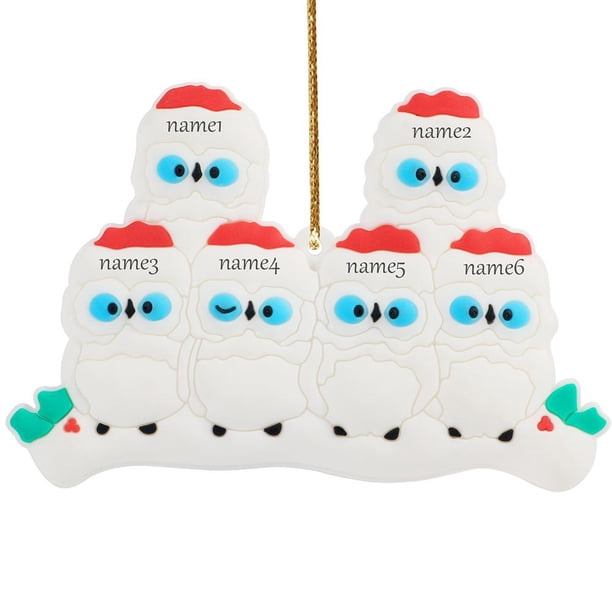 De Búho Para Árbol De Navidad 2021 Con Cordón Familia De 44599 Colgante De Bendición Manuscrita Diy Regalo Para Amigos O Familiares Advancent HA039938-03